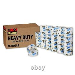 Scotch 3850 Heavy-Duty Tape Refills 1.88 x 54.6yds 3 Core Clear 36/Carton