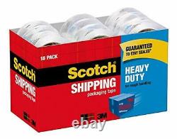 Scotch Heavy Duty Shipping Packaging Tape 1.88 x 54.6 Yards 3 Core Clear Gr