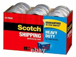 Scotch Heavy Duty Shipping Packaging Tape 1.88 x 54.6 Yards 3 Core Clear Gr