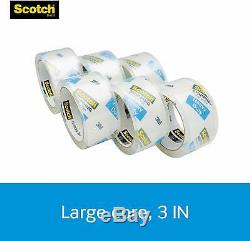 Scotch Heavy Duty Shipping Packaging Tape, 3 Core, 1.88 x 54.6 Yards, 36 Rolls