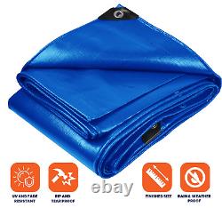 Tarpco Safety Heavy Duty 10 Mil Waterproof Tarp for Roof, Camping, Patio, Pool, Boat
