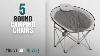 Top 5 Round Camping Chairs 2018 Core Equipment Folding Oversized Padded Moon Round Saucer Chair
