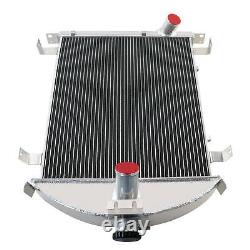 Upgraded 4 Row Core Radiator For 1928-1929 Ford Model A Heavy Duty 3.3L