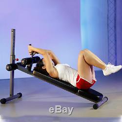 XMark Heavy Duty Adjustable Situp Abdominal Ab Weight Bench for Core Workout